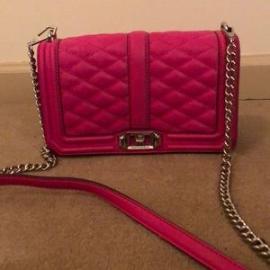 Pink Rebecca minkoff love bag